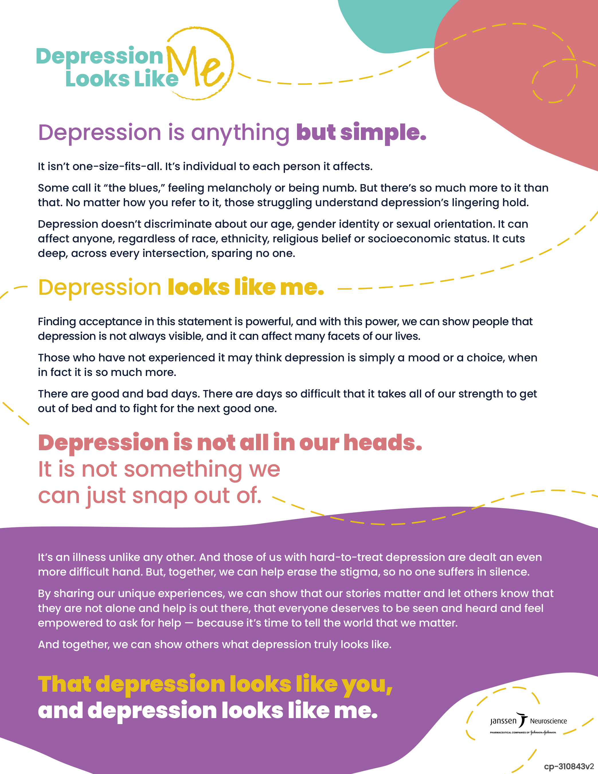 Depression Looks Like Me Campaign Manifesto