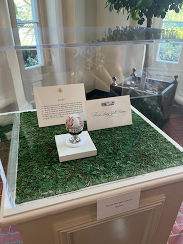 2021 First Lady's Commemorative Egg at the Colonnade of Eggs