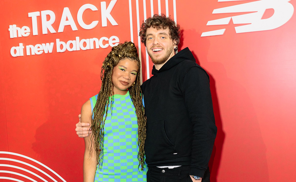 Storm Reid and Jack Harlow at The TRACK at New Balance Launch Event