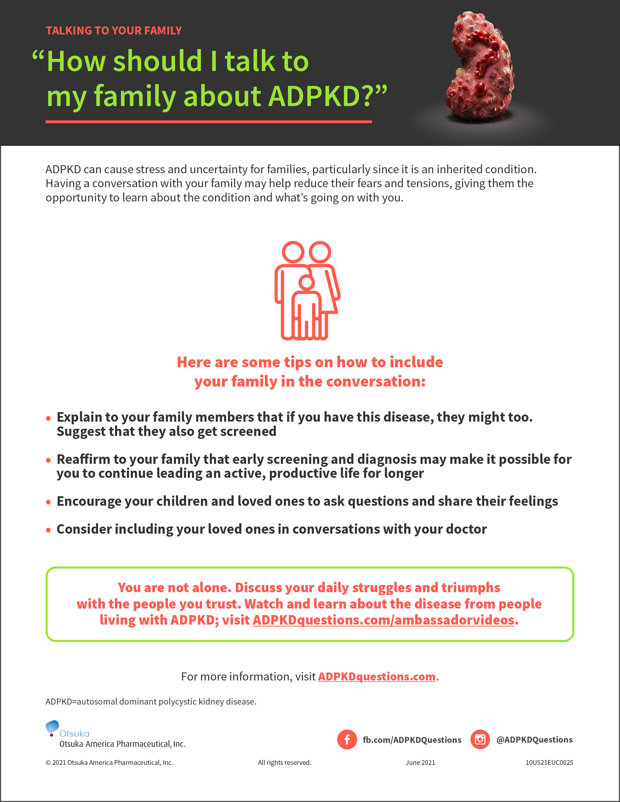“How should I talk to my family about ADPKD?”