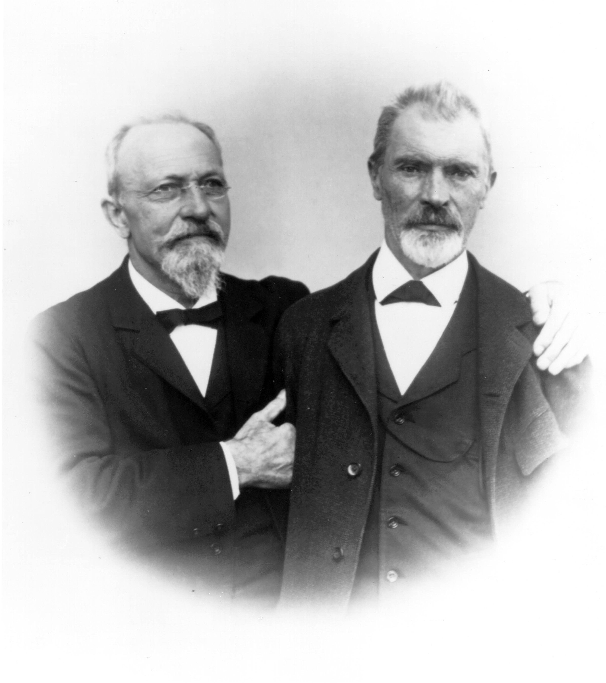 Bausch + Lomb began as a humble enterprise nearly 170 years ago when J.J. Bausch (left) set up a tiny optical goods shop in Rochester, New York. He was later joined by his good friend and business partner, Henry Lomb (right).