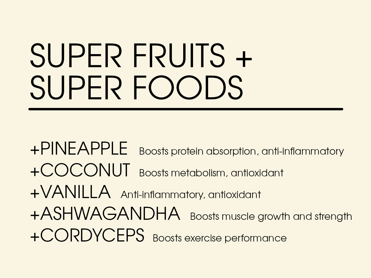 Super Fruits + Super Foods