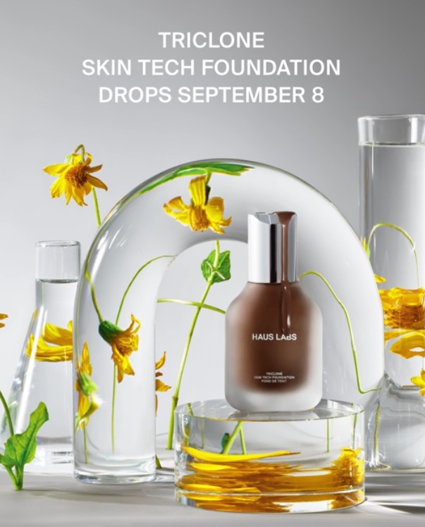 PHOTO CREDIT: Suzanne Saroff / Haus Labs Triclone Skin Tech Foundation infused with patent-pending fermented arnica and 20+ skincare ingredients