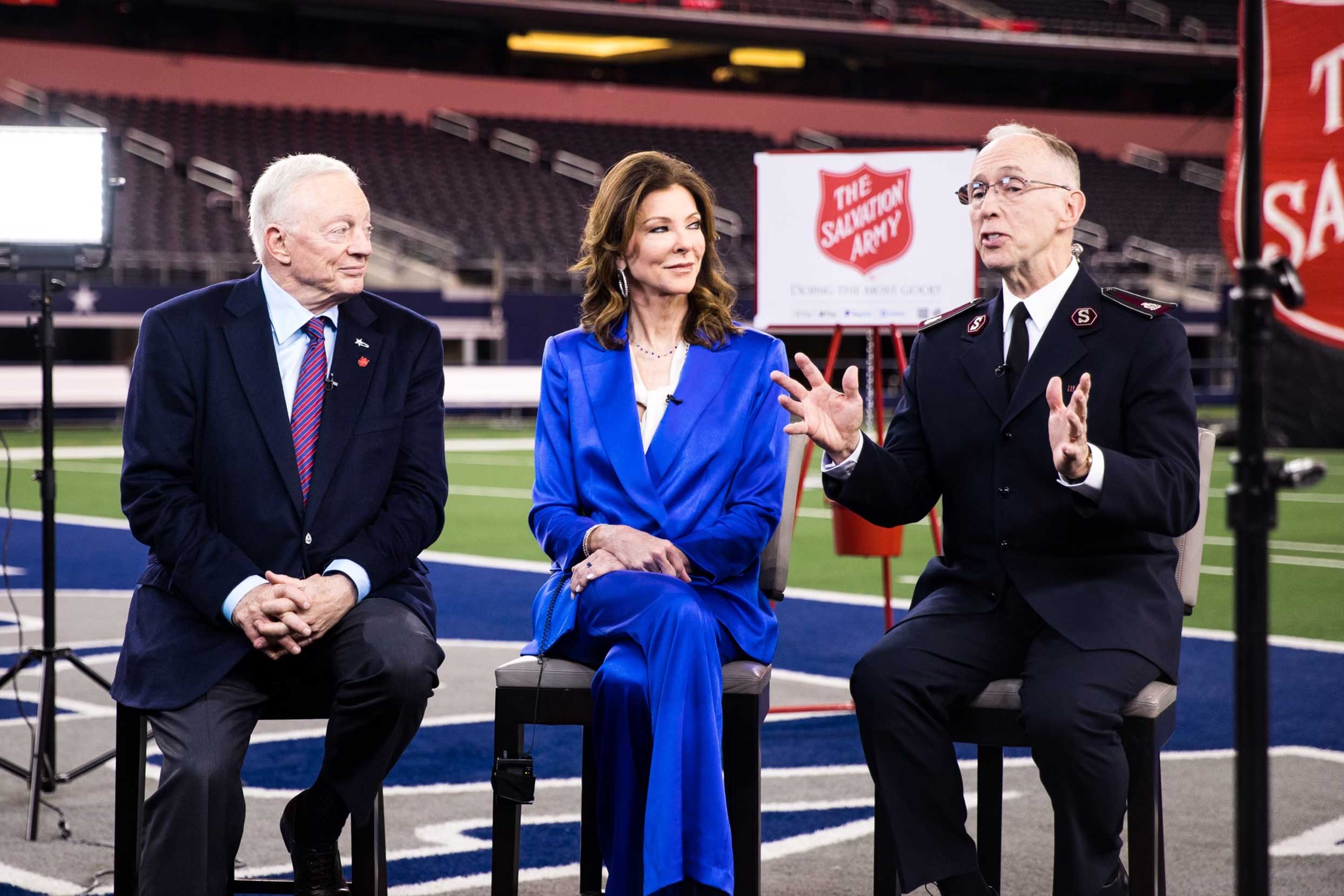 The Salvation Army and The Dallas Cowboys come together to announce the kickoff for the 132nd Red Kettle Campaign.