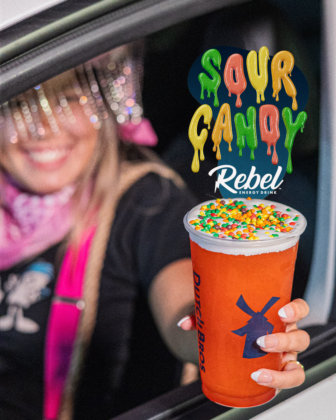 Dutch Bros launches the spooktacular Sour Candy Rebel energy drink for a limited time