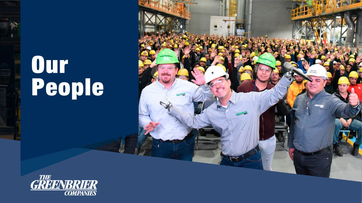 Greenbrier strives for success by investing in its people, providing value to customers, supporting its communities and delivering strong financial returns.