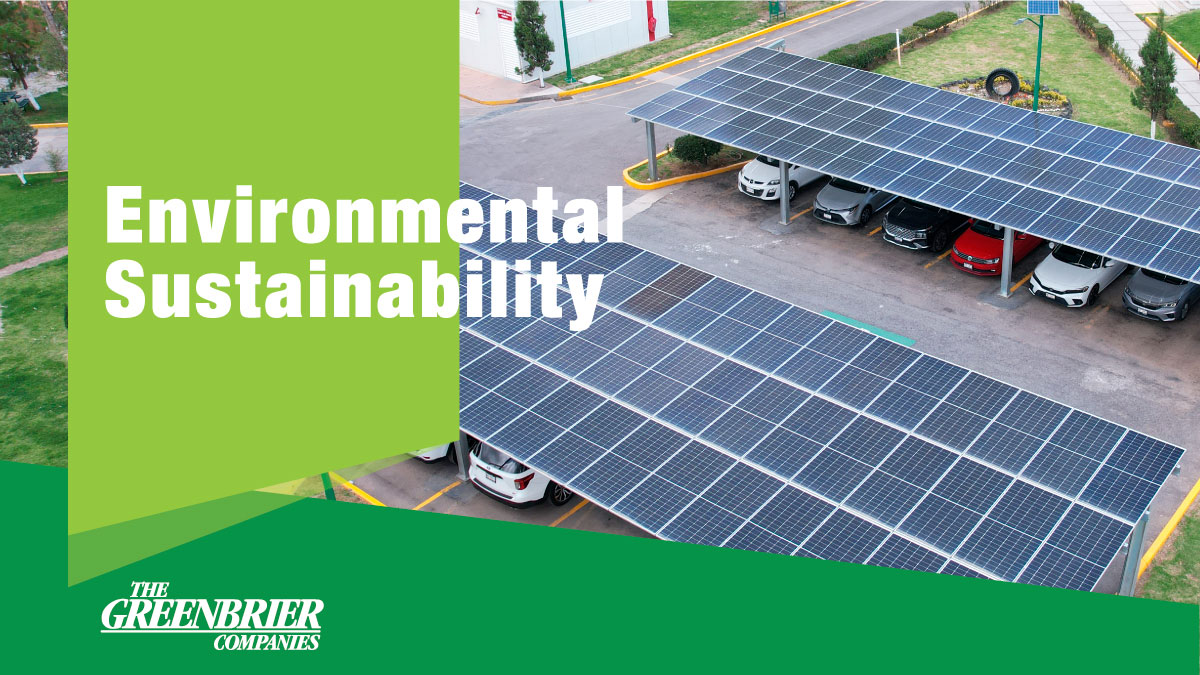 Greenbrier focuses its sustainability efforts on reducing its environmental impact.