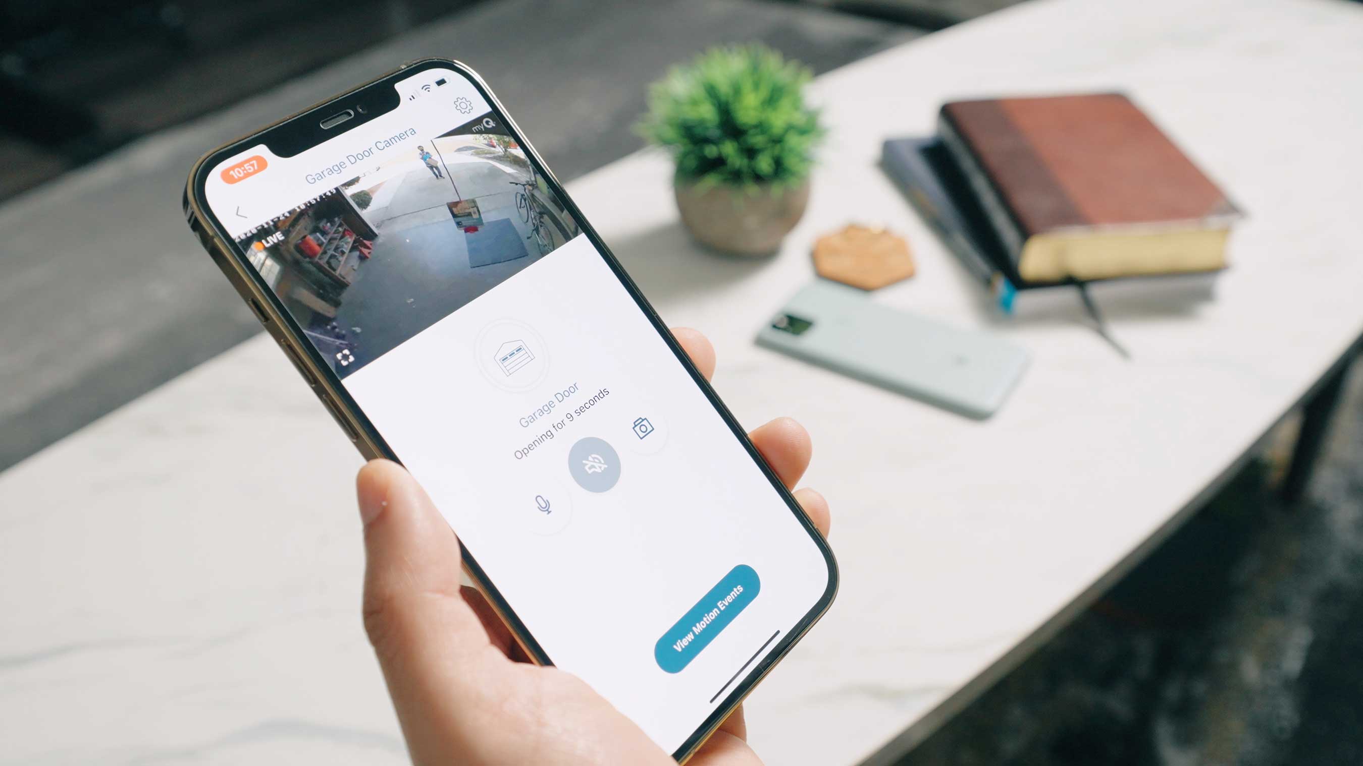The myQ app works with Amazon Key In-Garage Delivery so packages and groceries can be securely delivered to the garage and you don’t have to worry about them going missing or being damaged by weather.