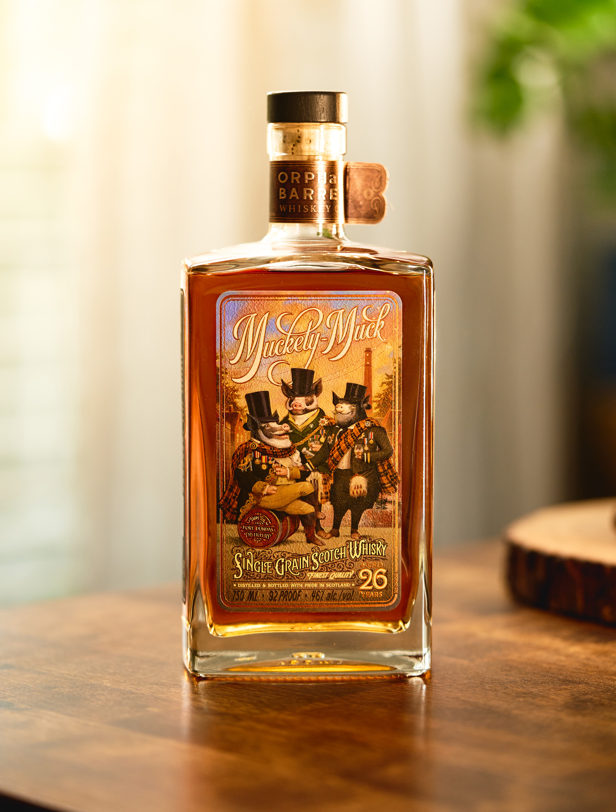 DIAGEO's Orphan Barrel Whisky Co. Introduces Muckety-Muck 26 Year Old, The Third And Final Single Grain Scotch Whisky in the Muckety-Muck Series from Port Dundas Distillery