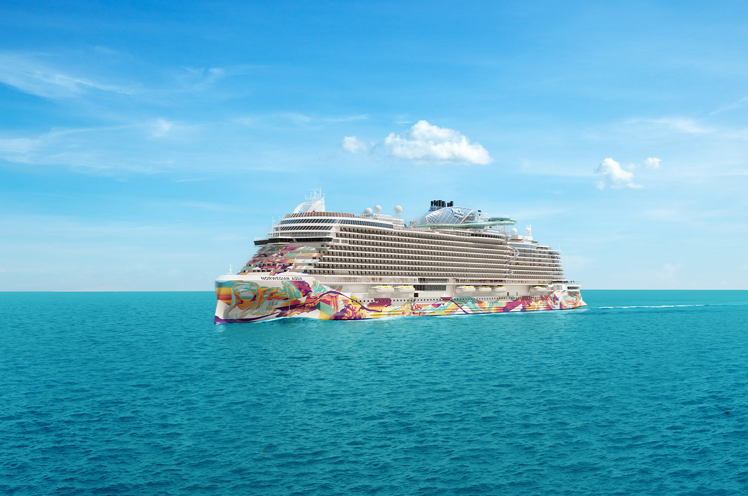 Norwegian Cruise Line’s newest ship, Norwegian Aqua, is the first in the all-new Prima Plus Class, the next generation of ships following the award-winning Norwegian Prima and Norwegian Viva.