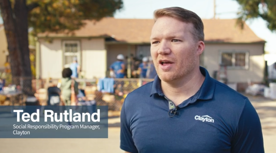 Play Video:  Learn more about how Clayton supported Rebuilding Together through volunteer efforts to help homeowners achieve safer, healthier housing.