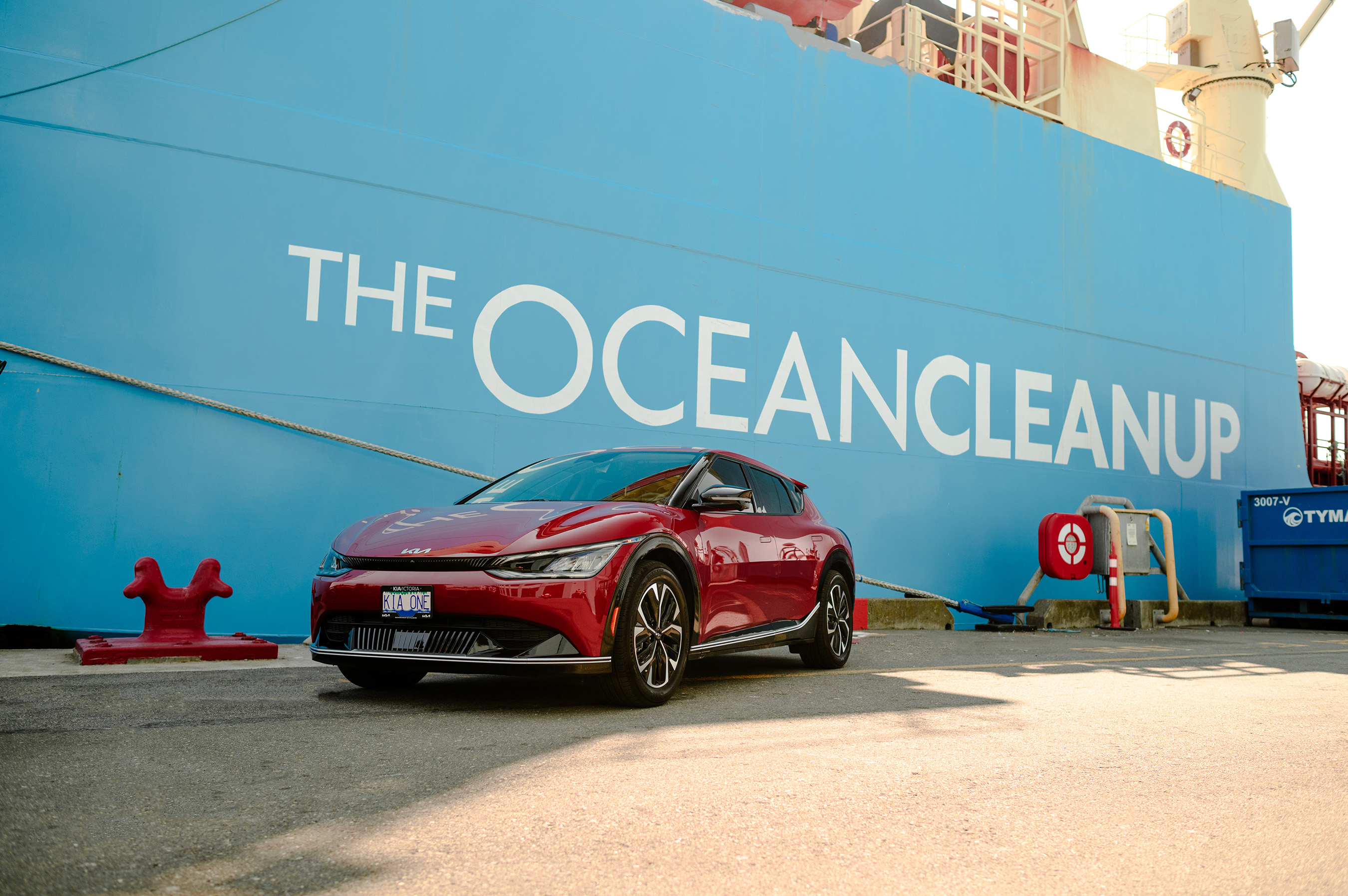 Kia’s goal is to use certain recycled plastics reclaimed from the Pacific Ocean in the brand’s new EV models.