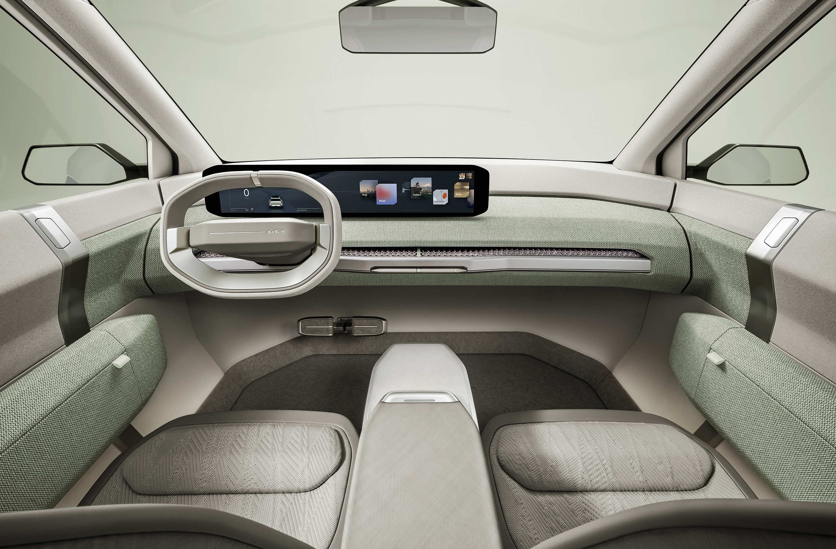 Inside view of Kia Concept EV3