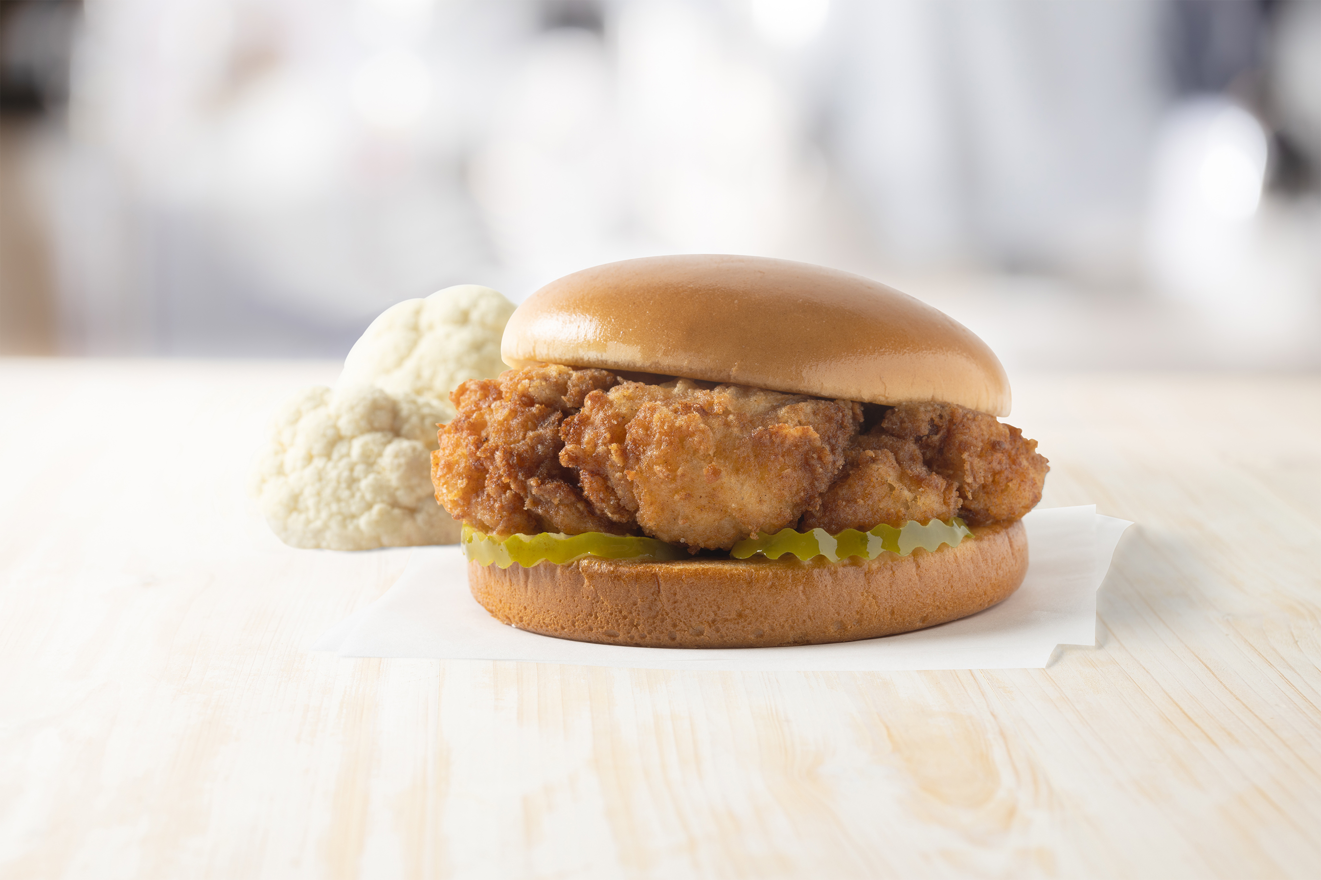 The Chick-fil-A Cauliflower Chicken Sandwich is inspired by flavors from the original Chick-fil-A Chicken Sandwich.