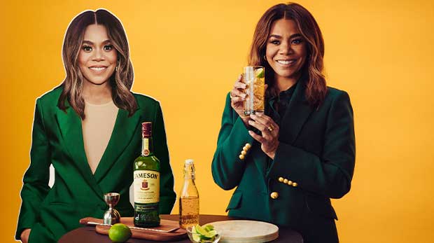 Regina Hall and her Jameson Desk Decoy toast to taking an SPTO - St. Patrick’s Day Time Off - this St. Patrick’s Day with one of her favorite cocktails, Jameson Ginger & Lime.