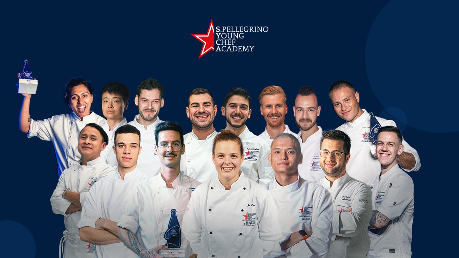 The 15 regional finalists for the 2022-23 edition of the S.Pellegrino Young Chef Academy Competition