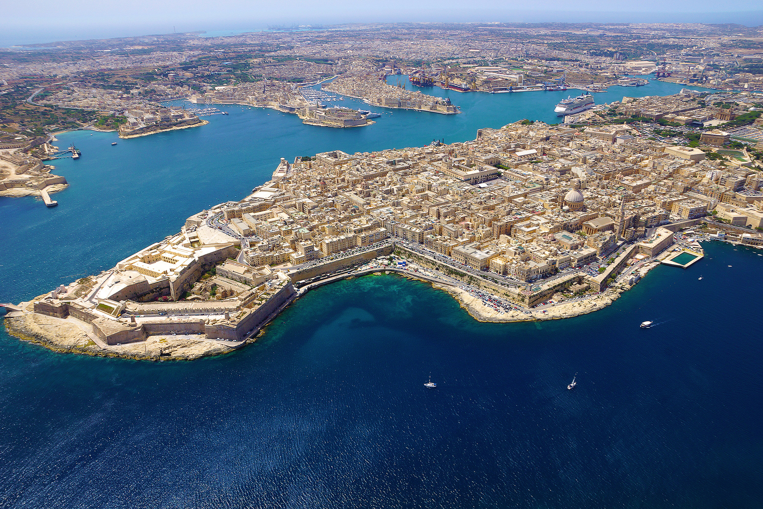 Valleta Aerial View | Photo credit:  Malta Tourism Authority