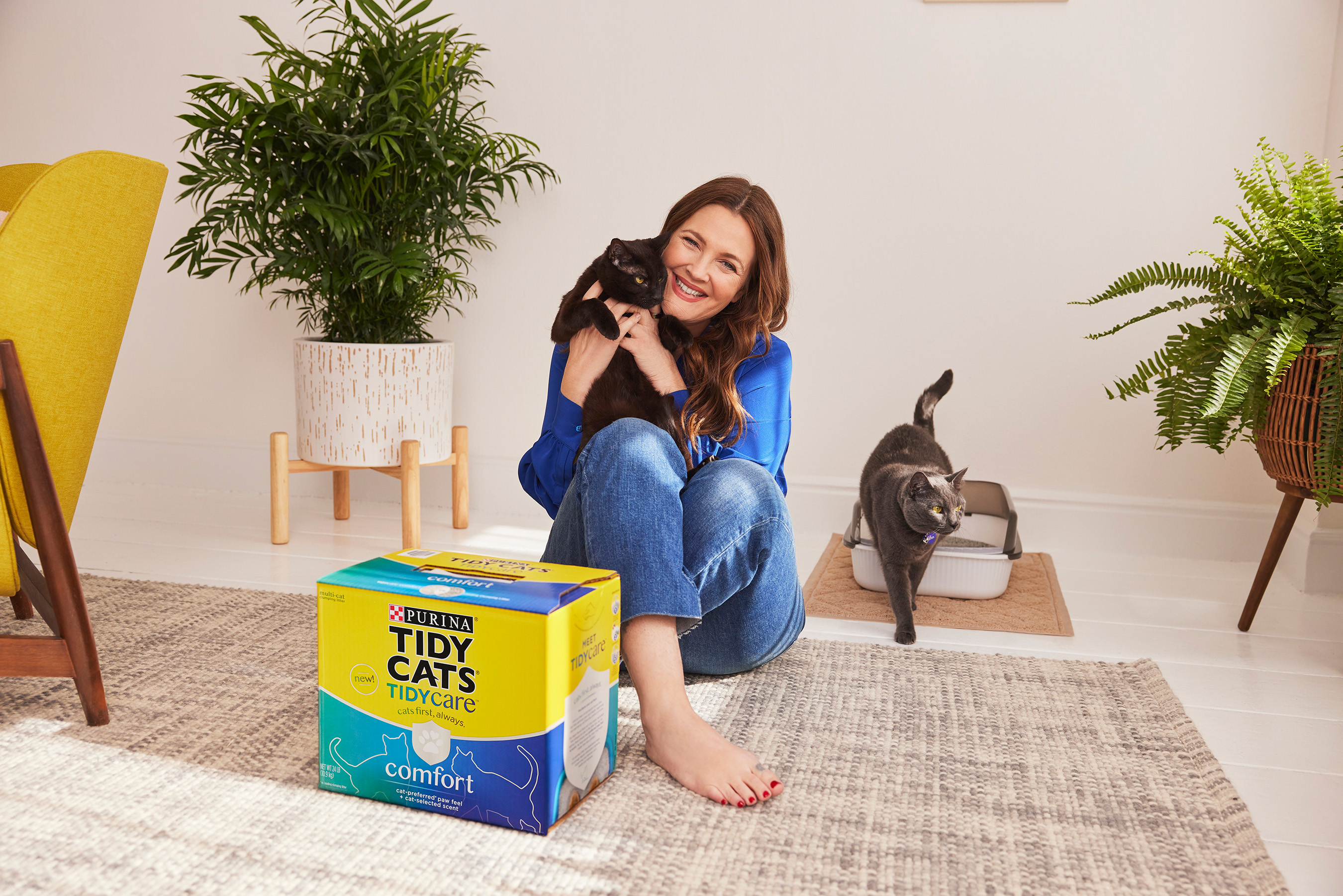 Tidy Cats® and Drew Barrymore Want to Give Your Cat a Litter Box Upgrade