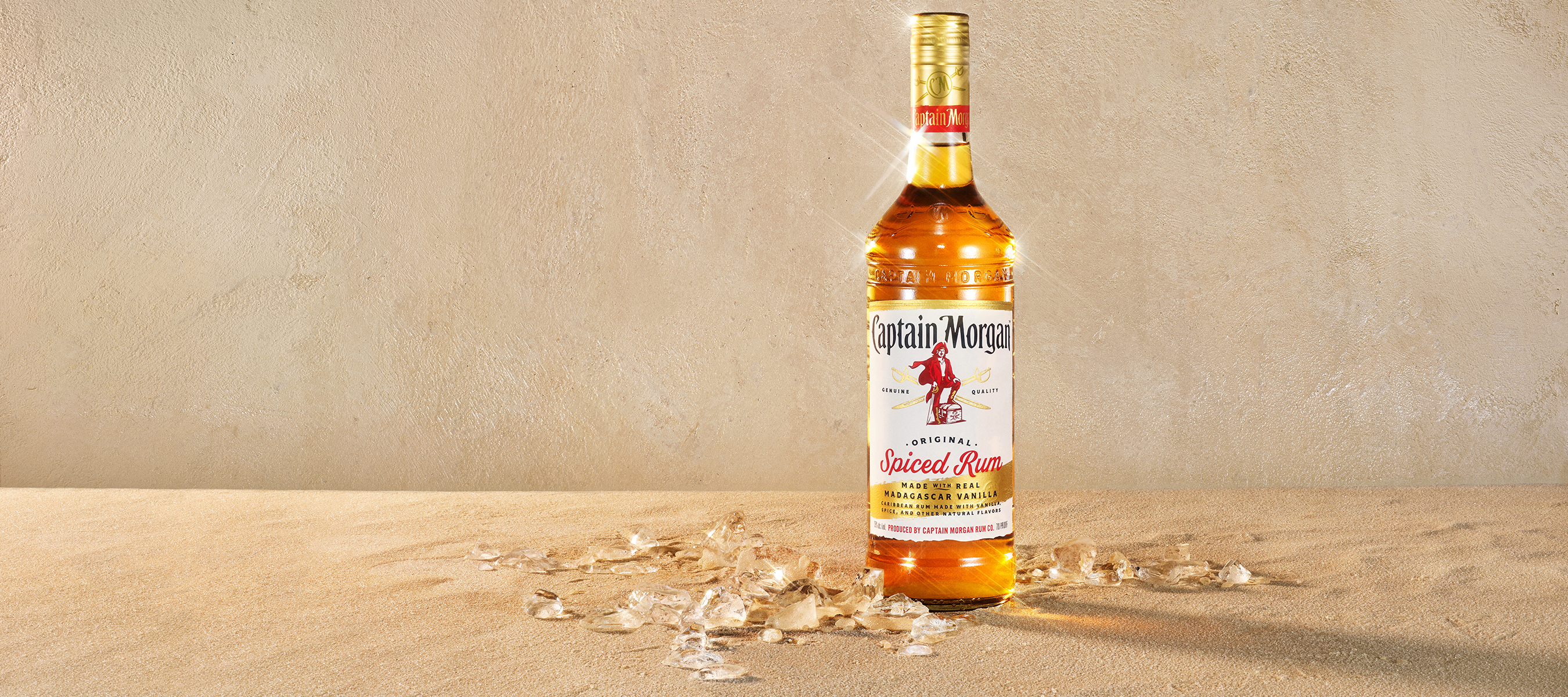 CAPTAIN MORGAN ORIGINAL SPICED RUM LEVELS UP THE LIQUID & LOOK, NOW MADE EVEN BETTER WITH REAL MADAGASCAR VANILLA
