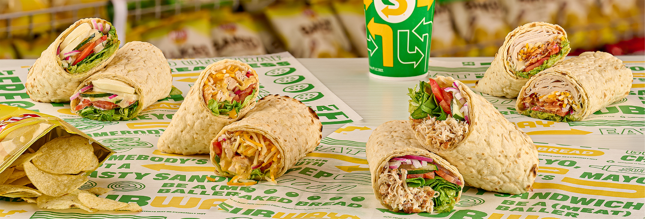 Subway has introduced four new wraps, served on hearty, lavash-style flatbread.