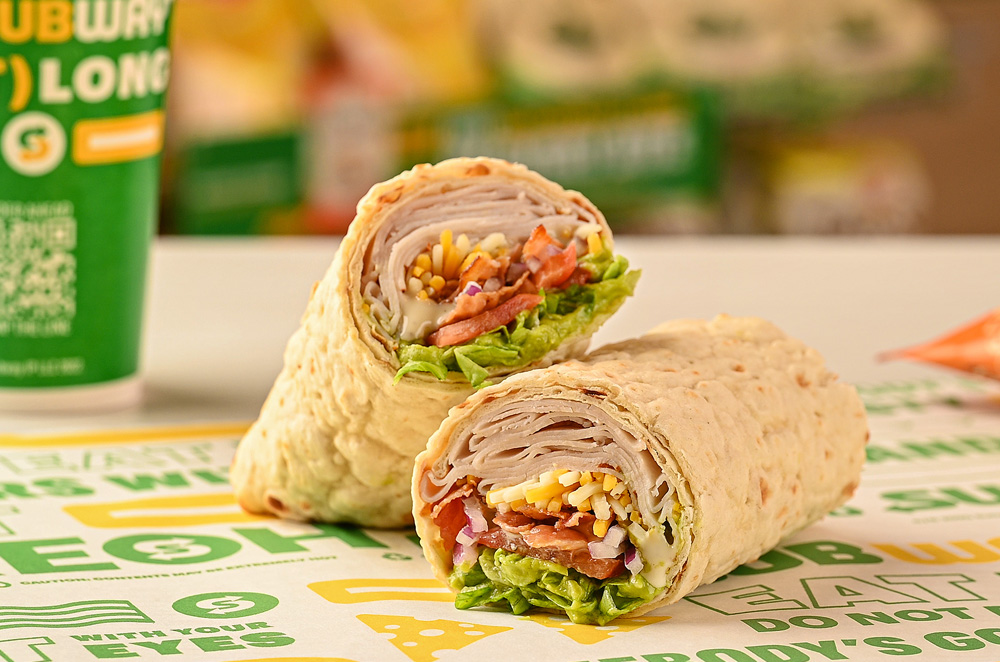 Subway’s Turkey, Bacon and Avocado wrap
