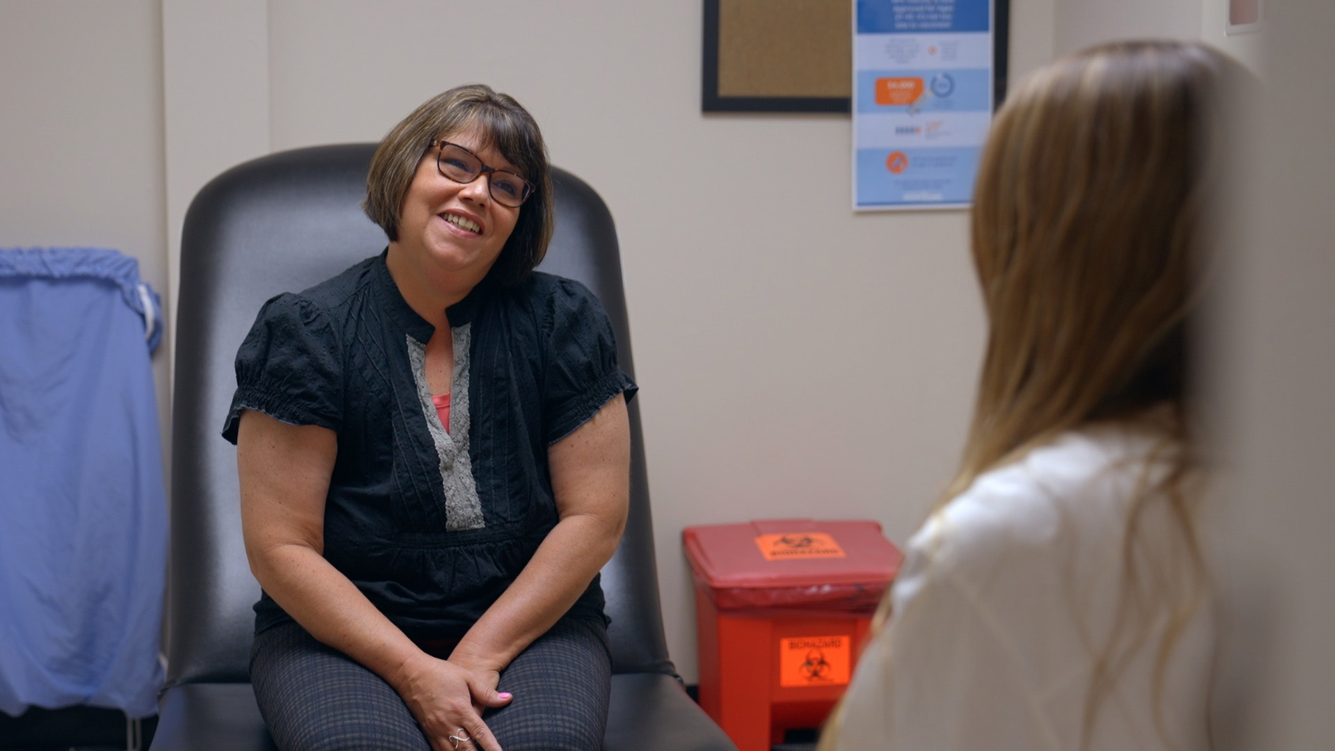 Lisa Wade at the Oklahoma City Indian Clinic, where she took her MyRisk test