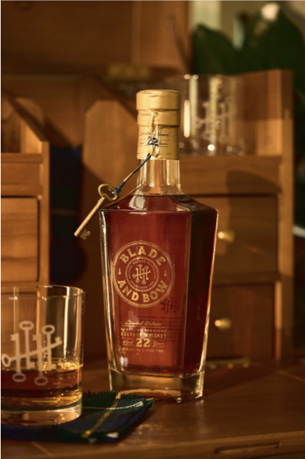 Blade and Bow 22-Year-Old Kentucky Straight Bourbon Whiskey relaunches for National Bourbon Heritage Month.
