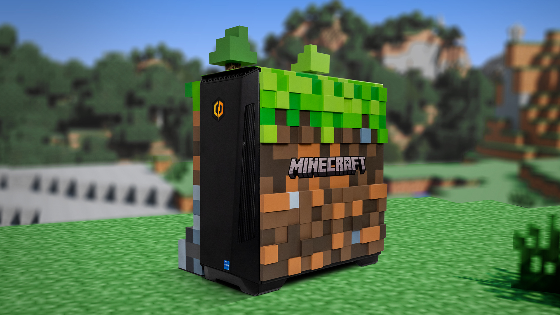 Minecraft Custom PC in partnership with Microsoft.