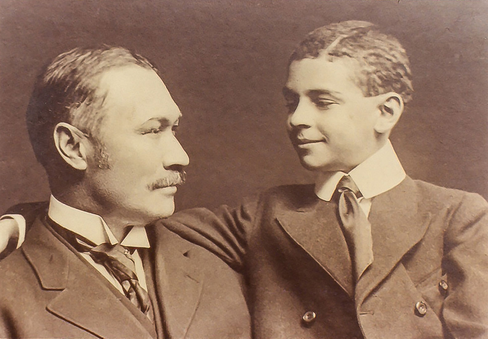 Atlanta Life Insurance Company founder, Alonzo Herndon and his son, Norris Herndon. Alonzo was a formerly enslaved man who went on to become a well-respected businessman and Atlanta’s first Black millionaire. Norris, following in his father’s footsteps, grew the company into a highly successful diversified insurance company through organic expansion and by acquiring smaller Black-owned insurance companies across the country.