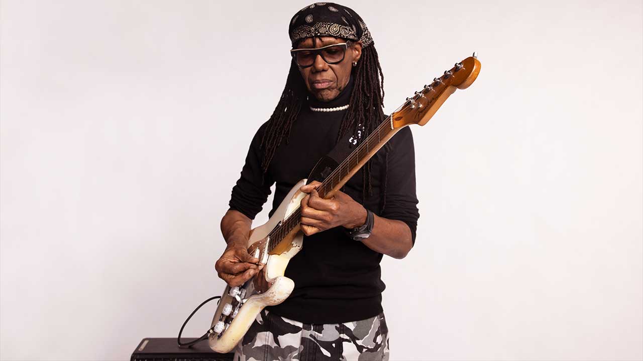 Nile Rodgers plays his Hitmaker Stratocaster.