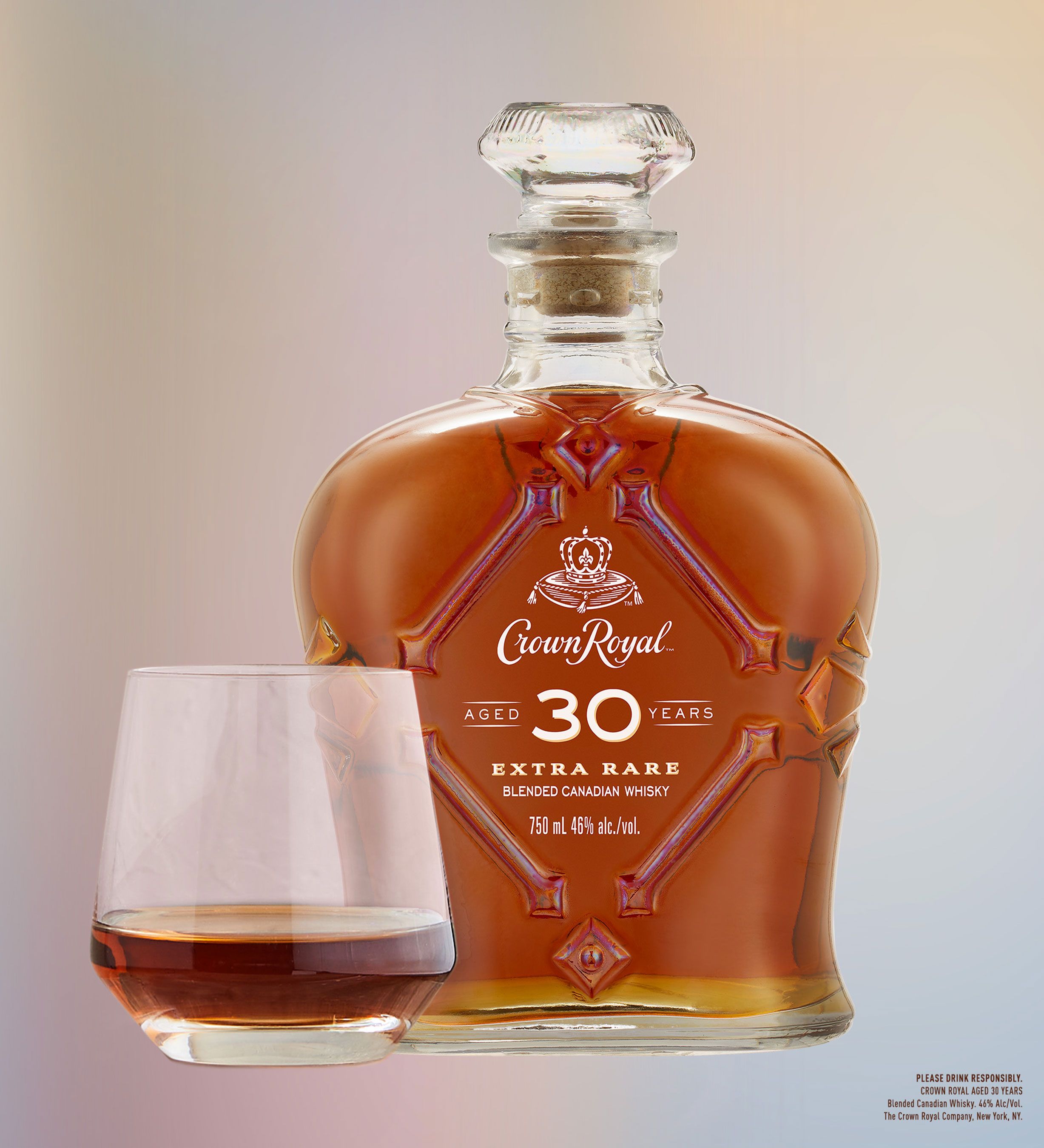 Crown Royal Aged 30 Years with a neat pour