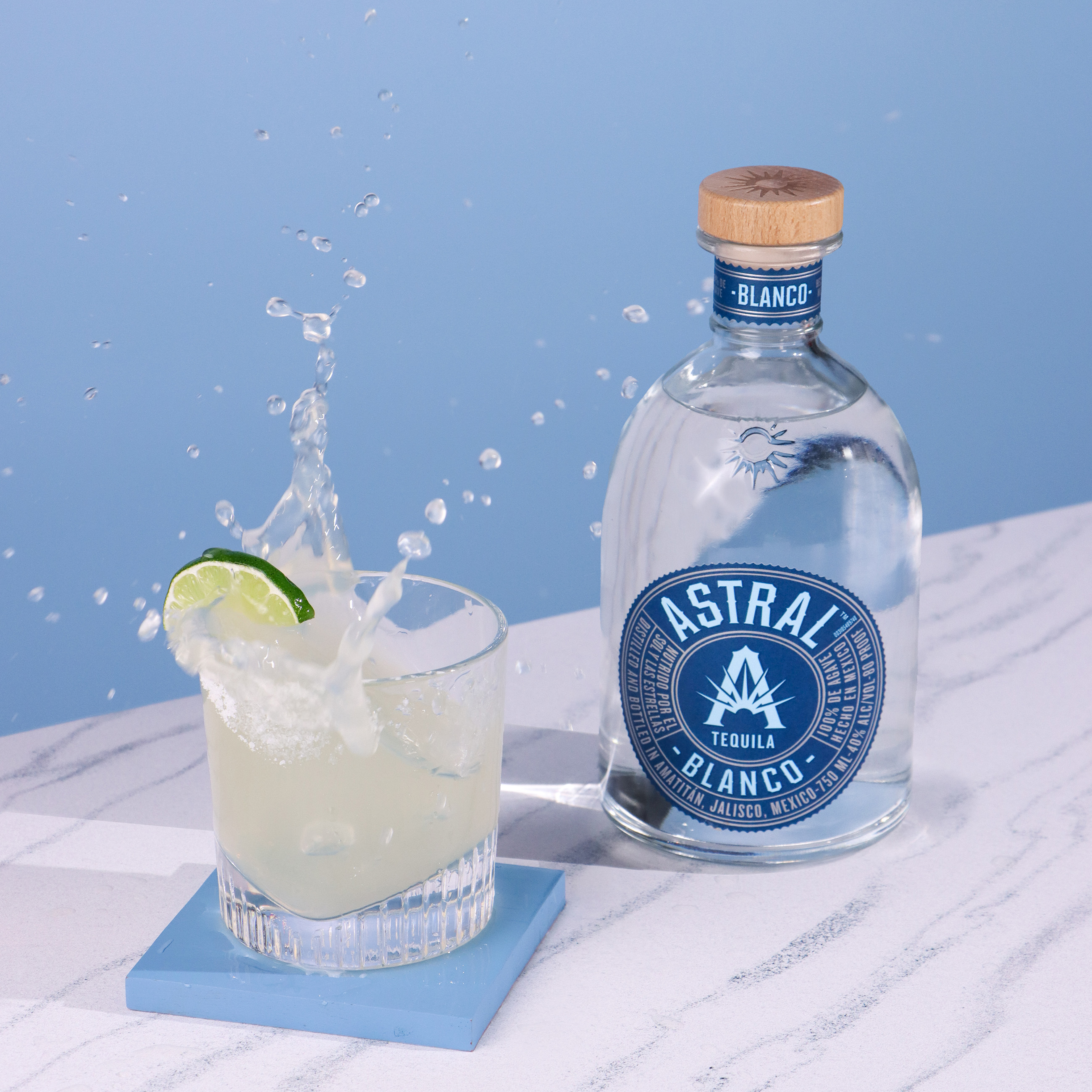Astral Tequila upcycles spent agave from tequila distillation into bricks to build homes, so every Astral margarita made goes towards a good cause.