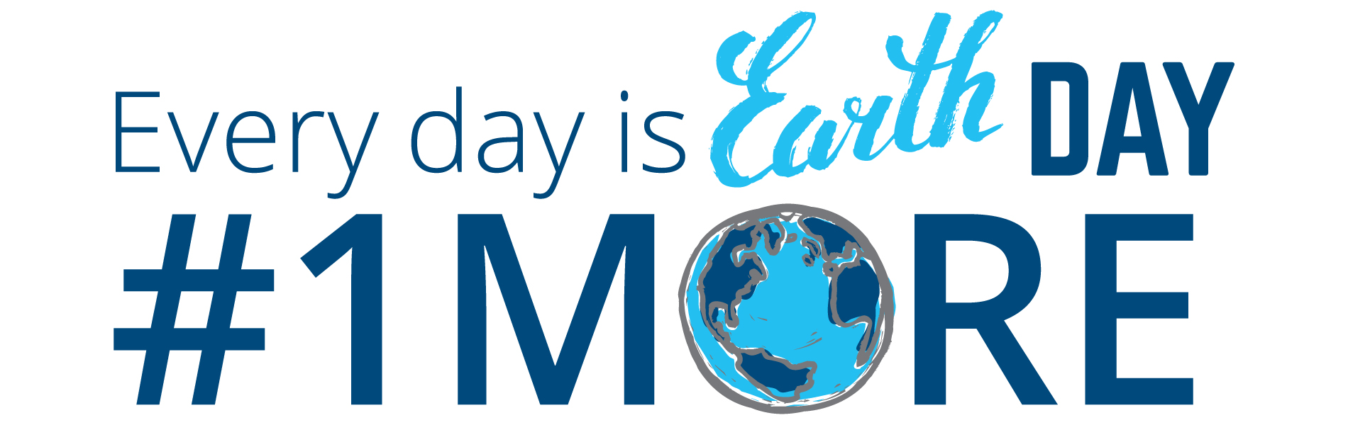 Banner image for earth day #1MORE campaign