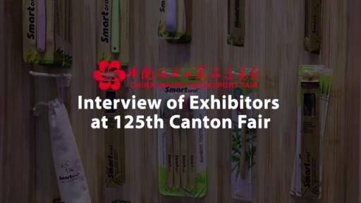 Entrevista a expositores en la 125.ª Feria de Cantón (Hubei Crown Housewares Co., LTD)