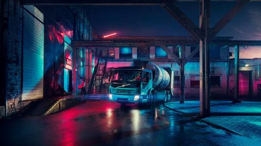 Der Volvo FE Electric ist für schwerere Transportaufgaben in Ballungsgebieten konzipiert.