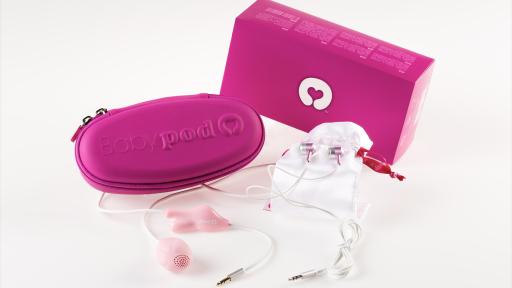 Babypod -Ein intravaginaler Lautsprecher, der von Tausende von Frauen benutzt wird. Hat ein Ig- Nobelpreis in 2017 erhalten.