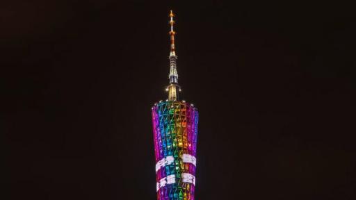 Play Video: More than 500 drones performed near Canton Tower to celebrate the opening of 127th Canton Fair