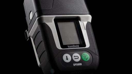 The SP500X features a front-lit LCD screen customizable to show information users need.
