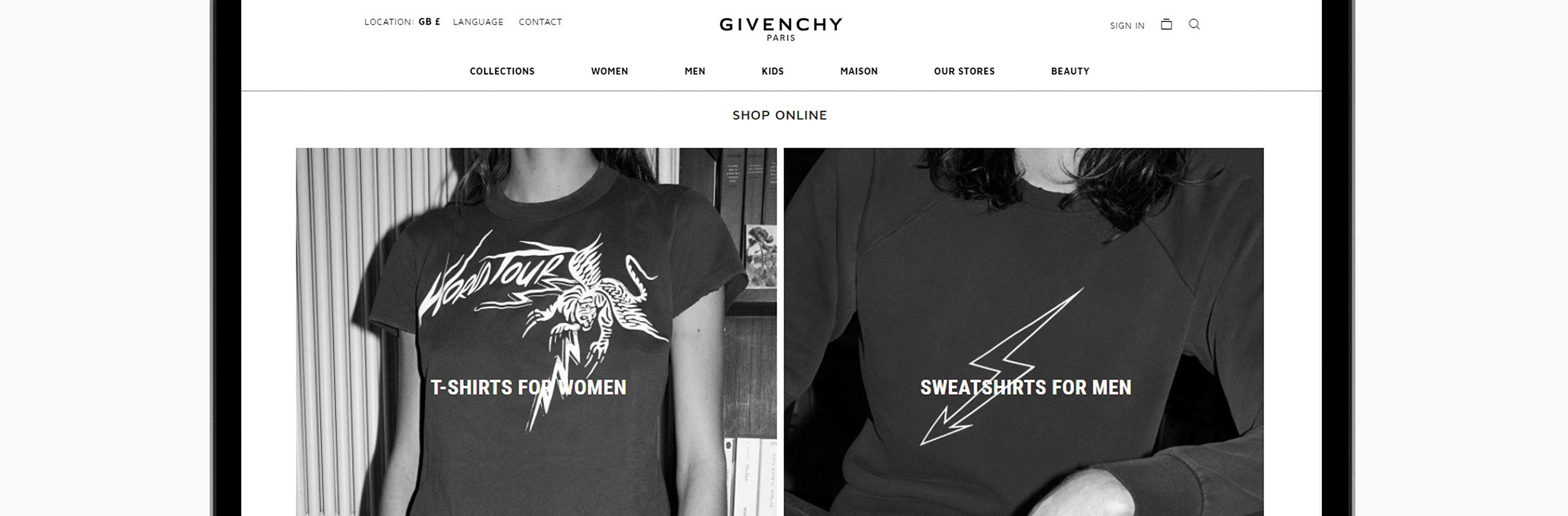 GIVENCHY ROLLS OUT E-COMMERCE PLATFORM TO NEW EUROPEAN MARKETS