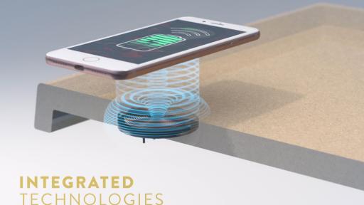 Wireless charging coil inclusion patented process