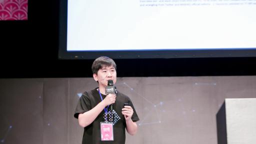 Keda Che expounding on the Decentralized Future in Tokyo at the FinWise Summit
