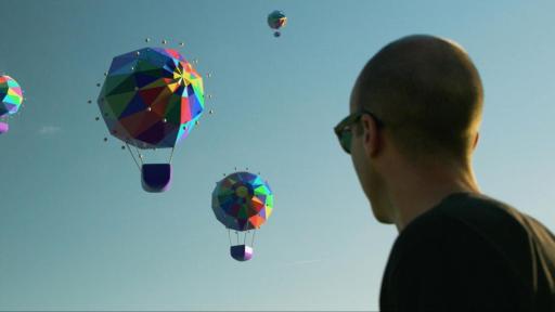 Artist Matt Moore sees hot air balloons