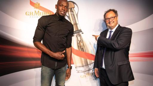 Usain Bolt and César Giron