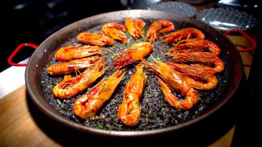 Image of Arroz with carabineros with Extra Virgin Olive Oil