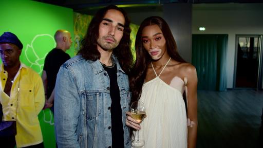 Image of Winnie Harlow and Willy Cartier at HyperNature by Perrier-Jouët