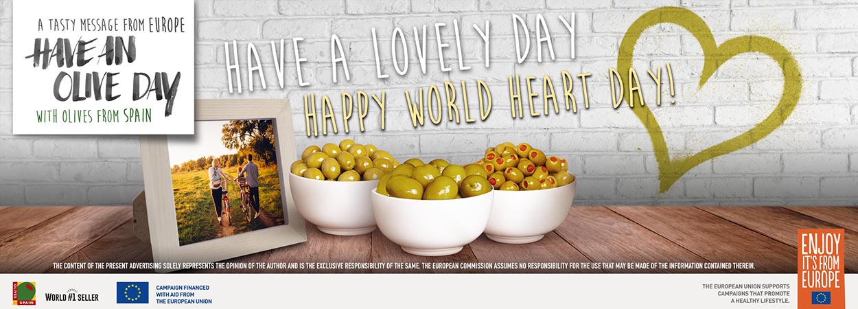 Celebrate World Heart Day with these healthy recipes created by Olives From Spain