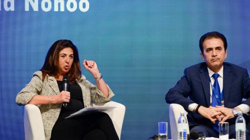 The panel on policy and hate speech included Pshtiwan Sadq and Huda Nonoo, government representatives of Kurdistan-Iraq and the Kingdom of Bahrain, respectively