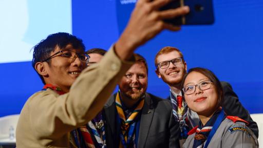Members of the World Organization of the Scout Movement also participated in the conference