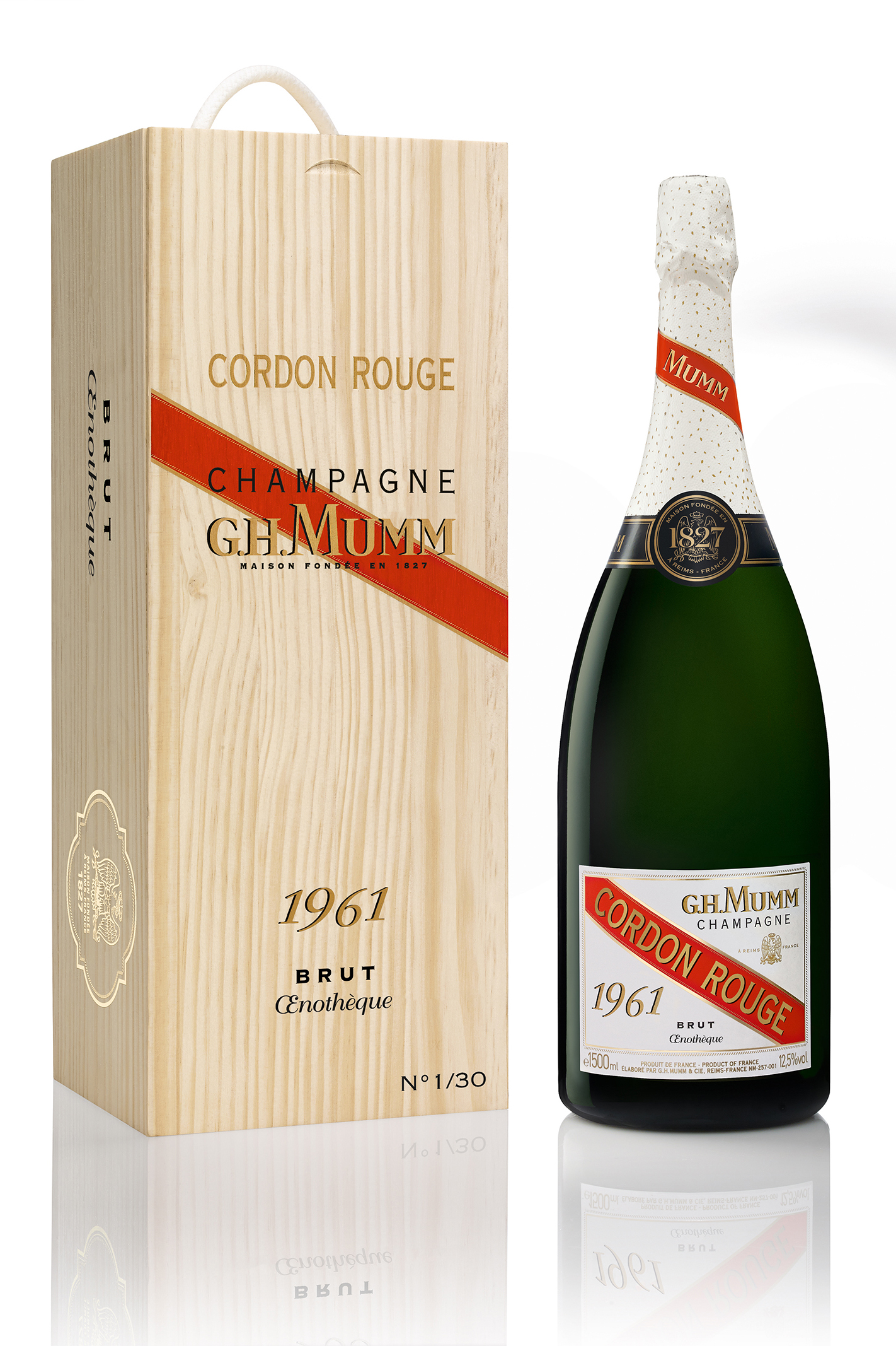 Mumm Cordon Rouge Stellar first champagne bottle designed for space
