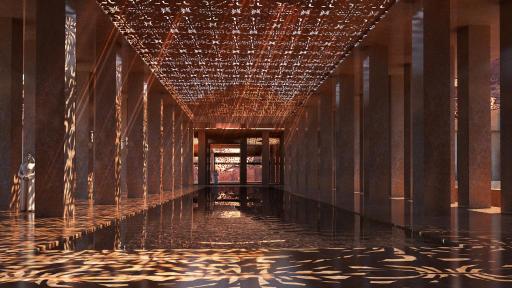 These concept renderings show the resort’s luxurious embrace of AlUla’s natural colours, light, shapes, and materials.